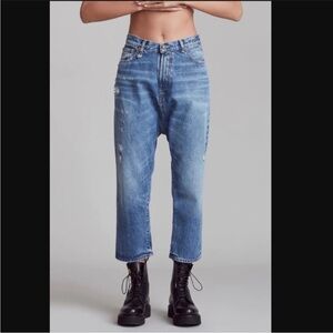 R13 Tailored Drop Jeans in Bain Size 28